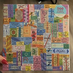 Vintage Traveling Tickets Puzzle - 500 Pieces